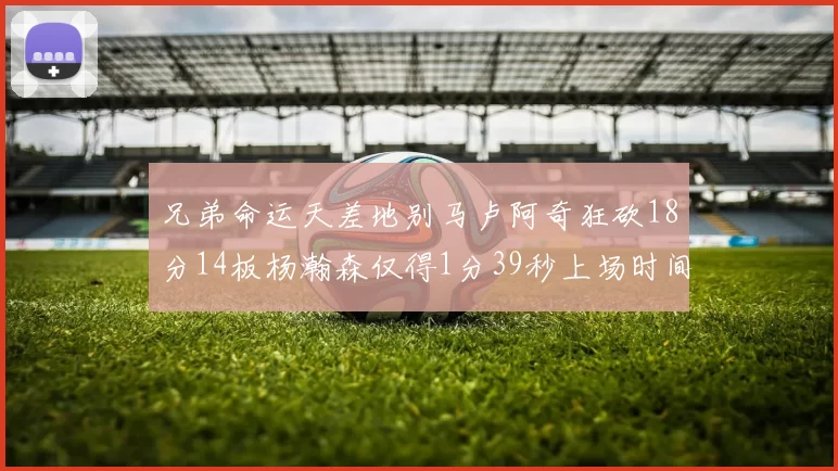 兄弟命运天差地别马卢阿奇狂砍18分14板杨瀚森仅得1分39秒上场时间